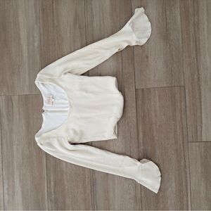 Stone Cold Fox Cream Long Sleeve Top